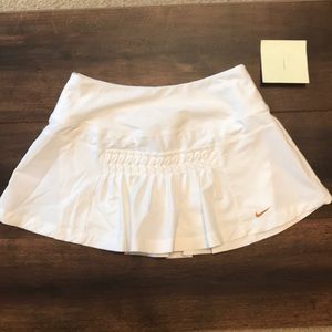 Nike Ruffles white tennis skirt